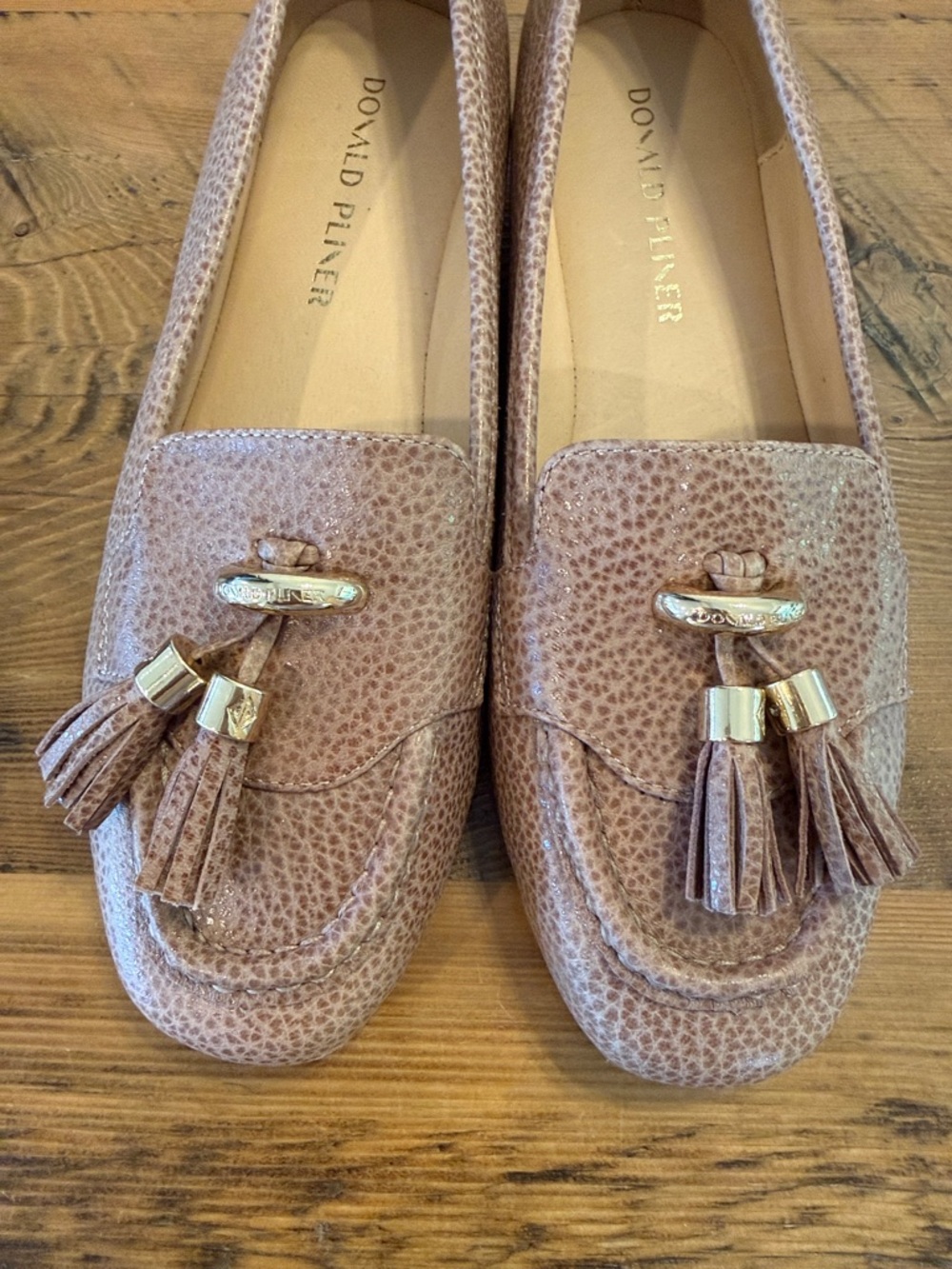 Donald J. Pliner Women's Taupe Tassel Loafers
